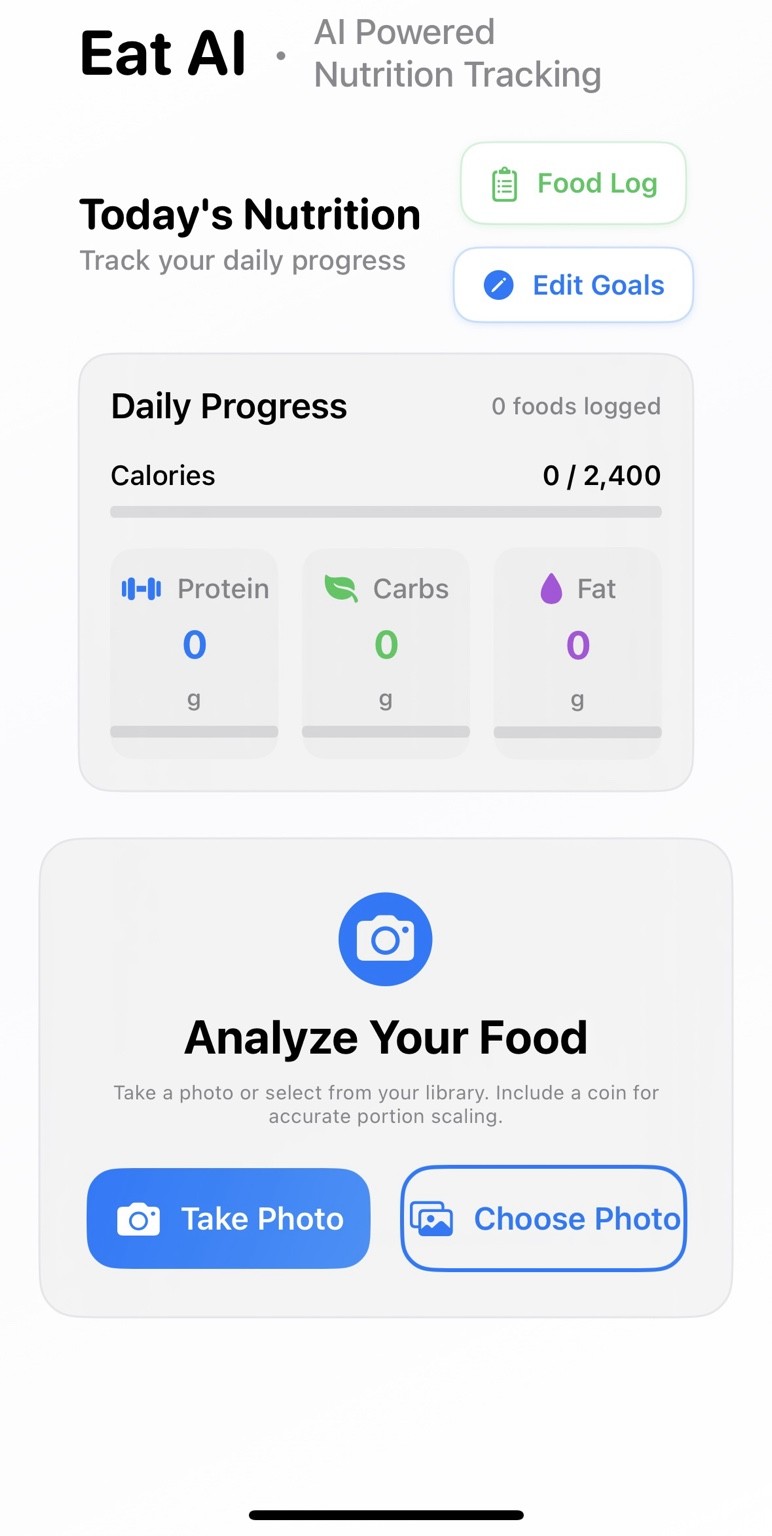 Eat Right AI screen