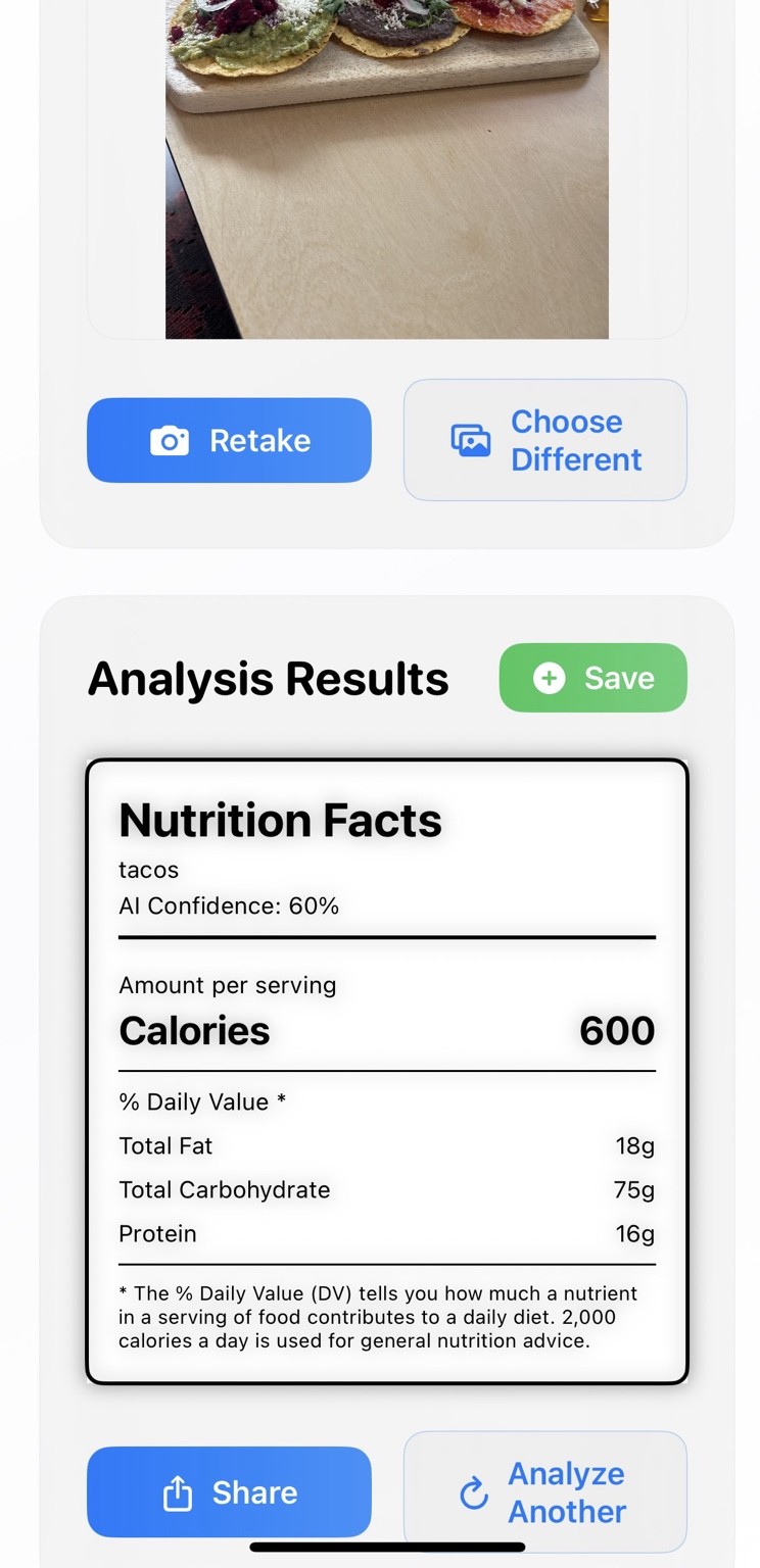 Eat Right AI screen